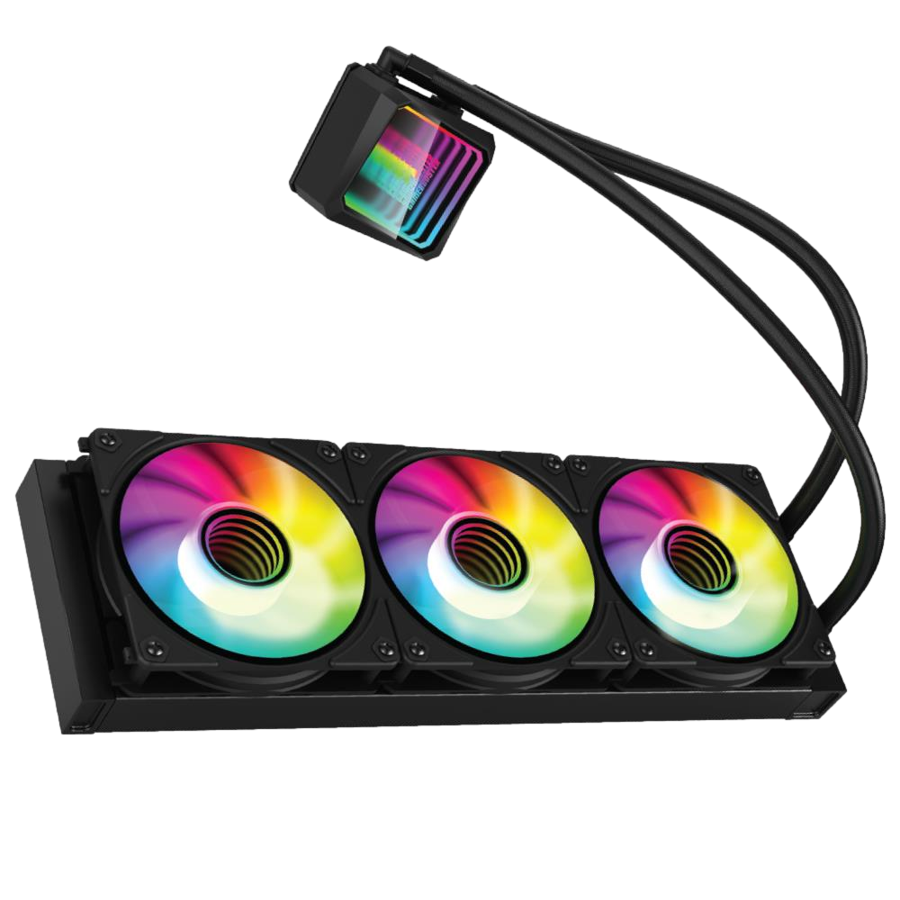 GameBooster SHIELD 360 Rainbow 360mm İşlemci Sıvı Soğutucu görsel 1