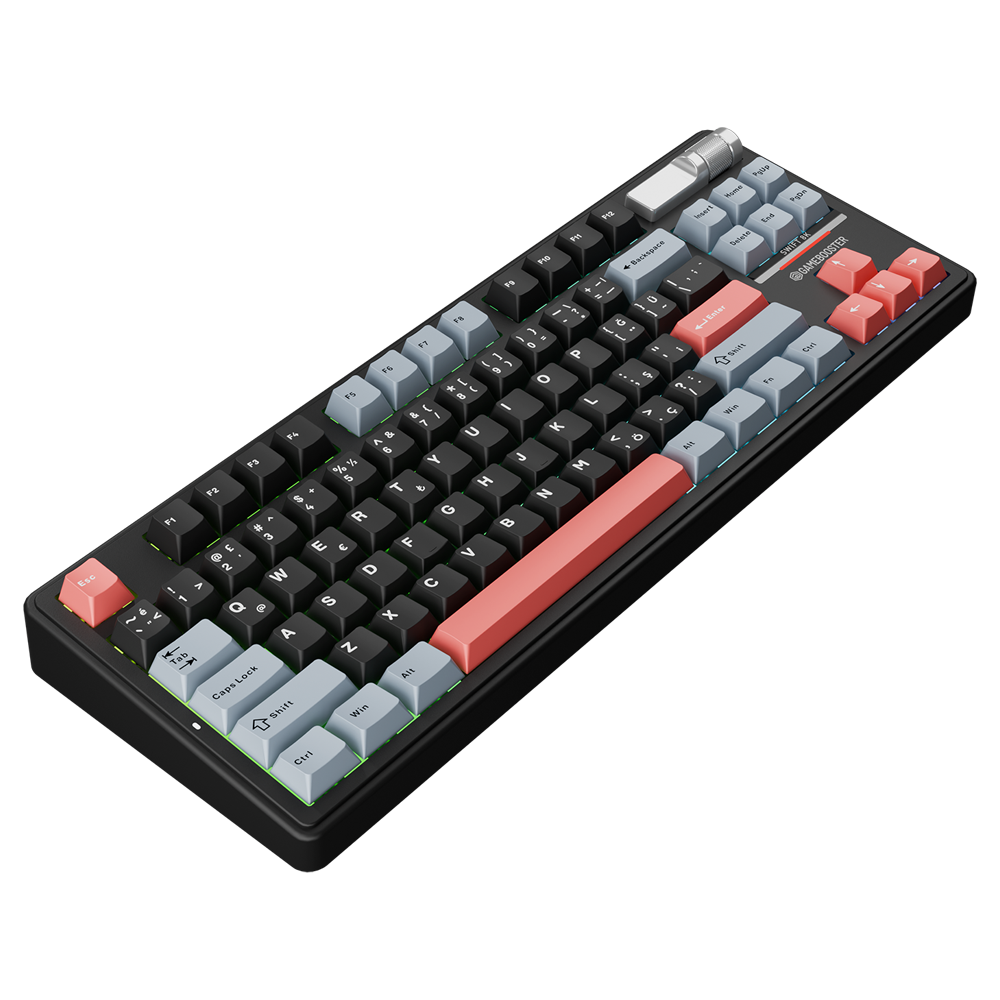 GameBooster Swift 8K Oil Switch Hot Swap TKL RGB Siyah Kablosuz Gasket Gaming Klavye