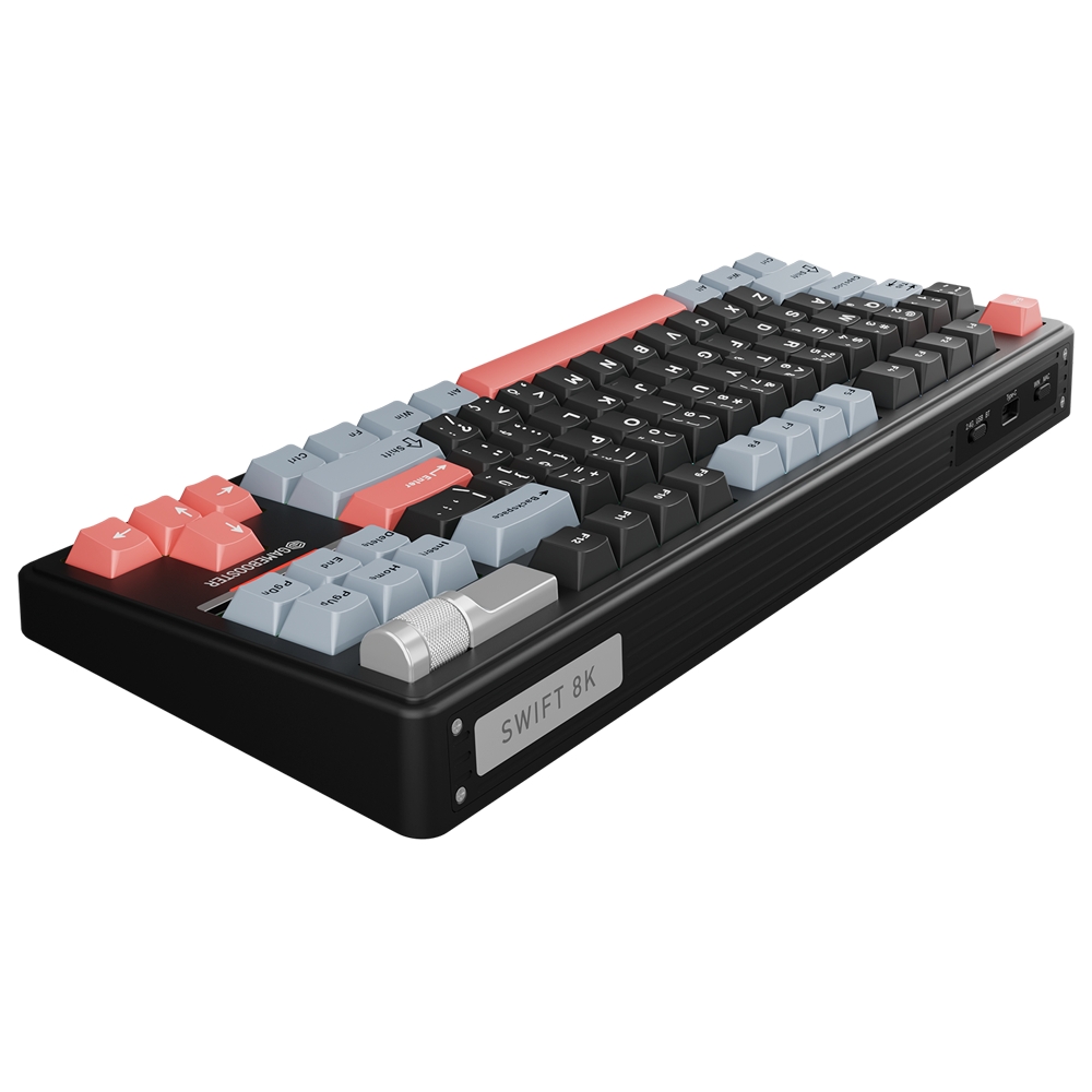 GameBooster Swift 8K Oil Switch Hot Swap TKL RGB Siyah Kablosuz Gasket Gaming Klavye