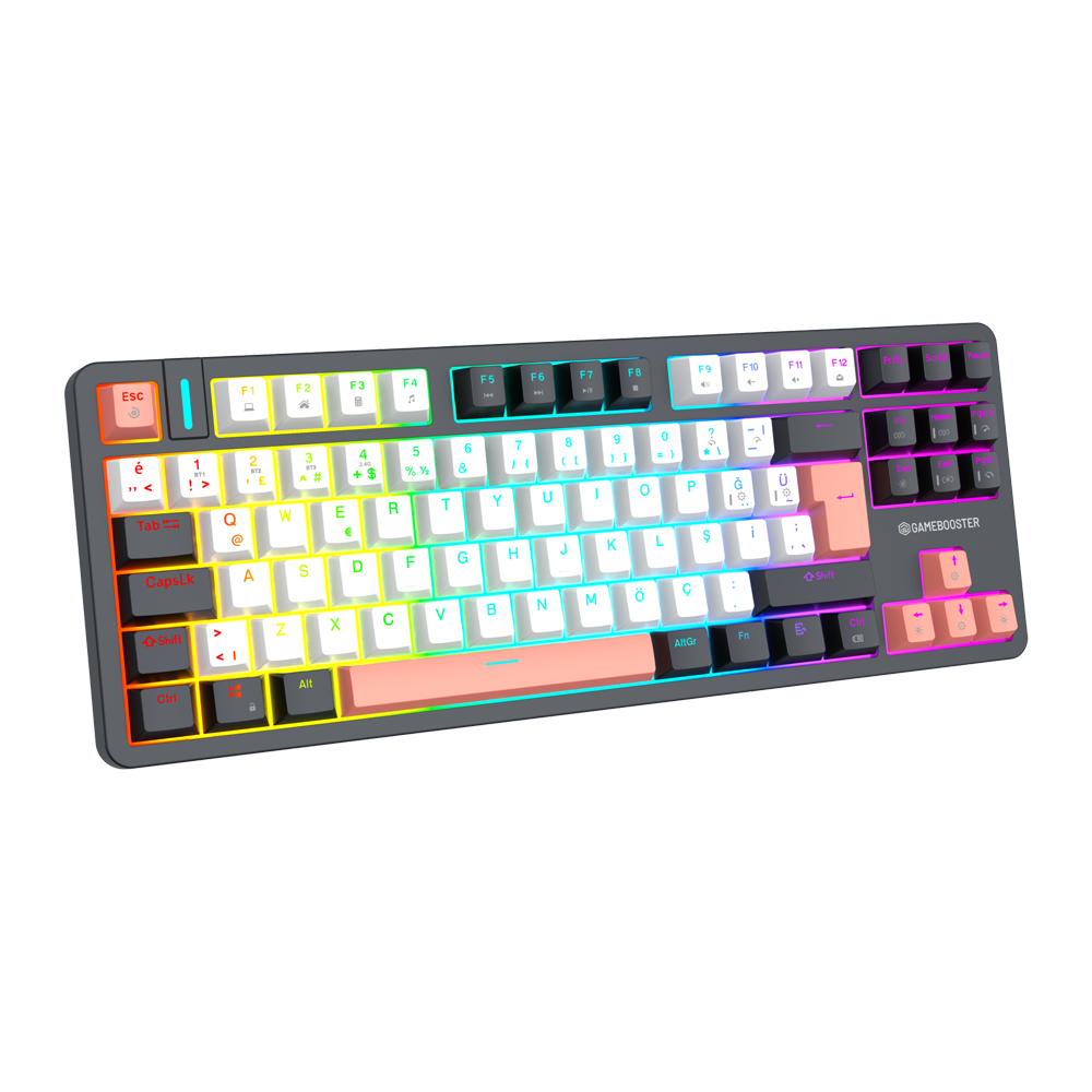 GameBooster Lunex Oil Switch Hot Swap TKL RGB Siyah Kablosuz Gasket Gaming Klavye