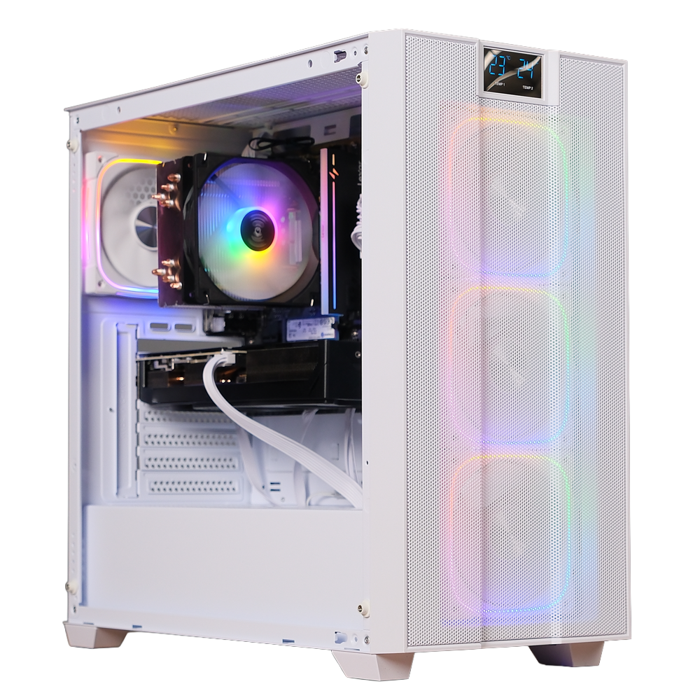 BitFenix IT200 750W 80+ Bronze ATX 3.1 Tempered Glass FRGB Beyaz ATX Mid Tower Kasa