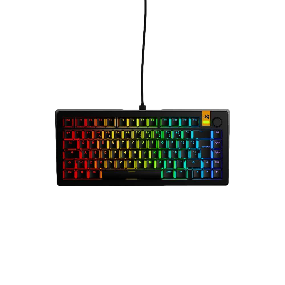 Glorious GMMK3 HE 8K Hz Hall Efect Switch %75 Siyah Türkçe Kablolu Gaming Klavye