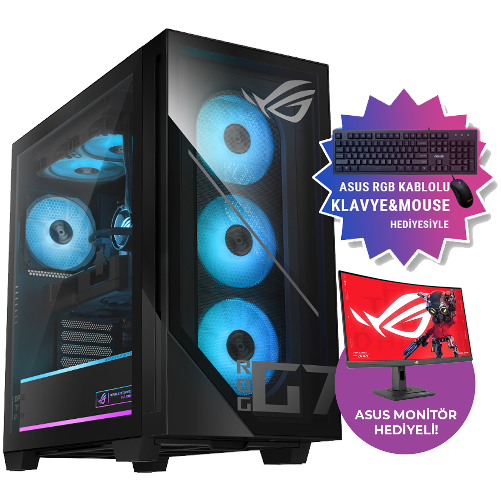 ASUS ROG GM700TZ R7 9700X 16GB DDR5 1TB SSD RX 9070 XT 16GB GDDR6