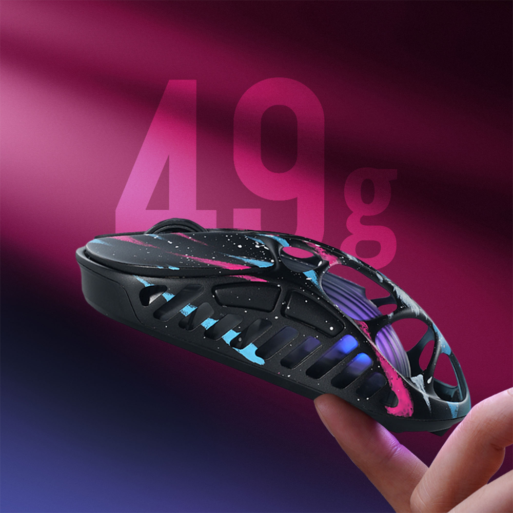 GravaStar Mercury XPro RGB 32000 DPI 8000Hz Dongle Neon Graffiti Kablosuz Gaming Mouse