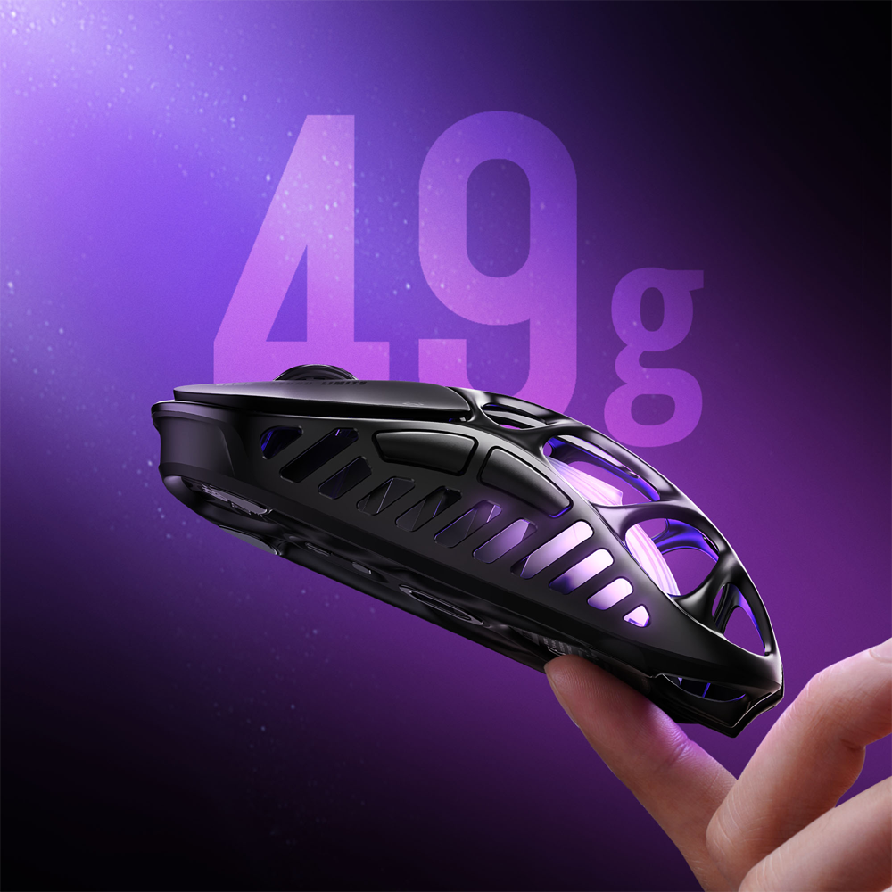 GravaStar Mercury XPro RGB 32000 DPI 8000Hz Dongle Galaxy Black Kablosuz Gaming Mouse