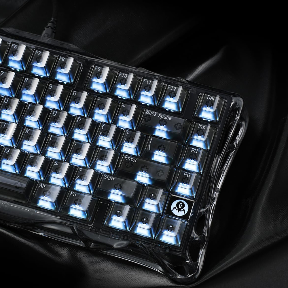 GravaStar Mercury V75 Lite RGB Hall Effect Switch Onyx Crystal Kablolu Gaming Klavye