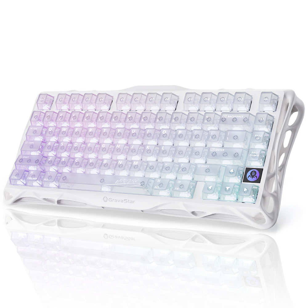GravaStar Mercury K1 Lite RGB Linear Key Switch Ingilizce Q Crystal ...