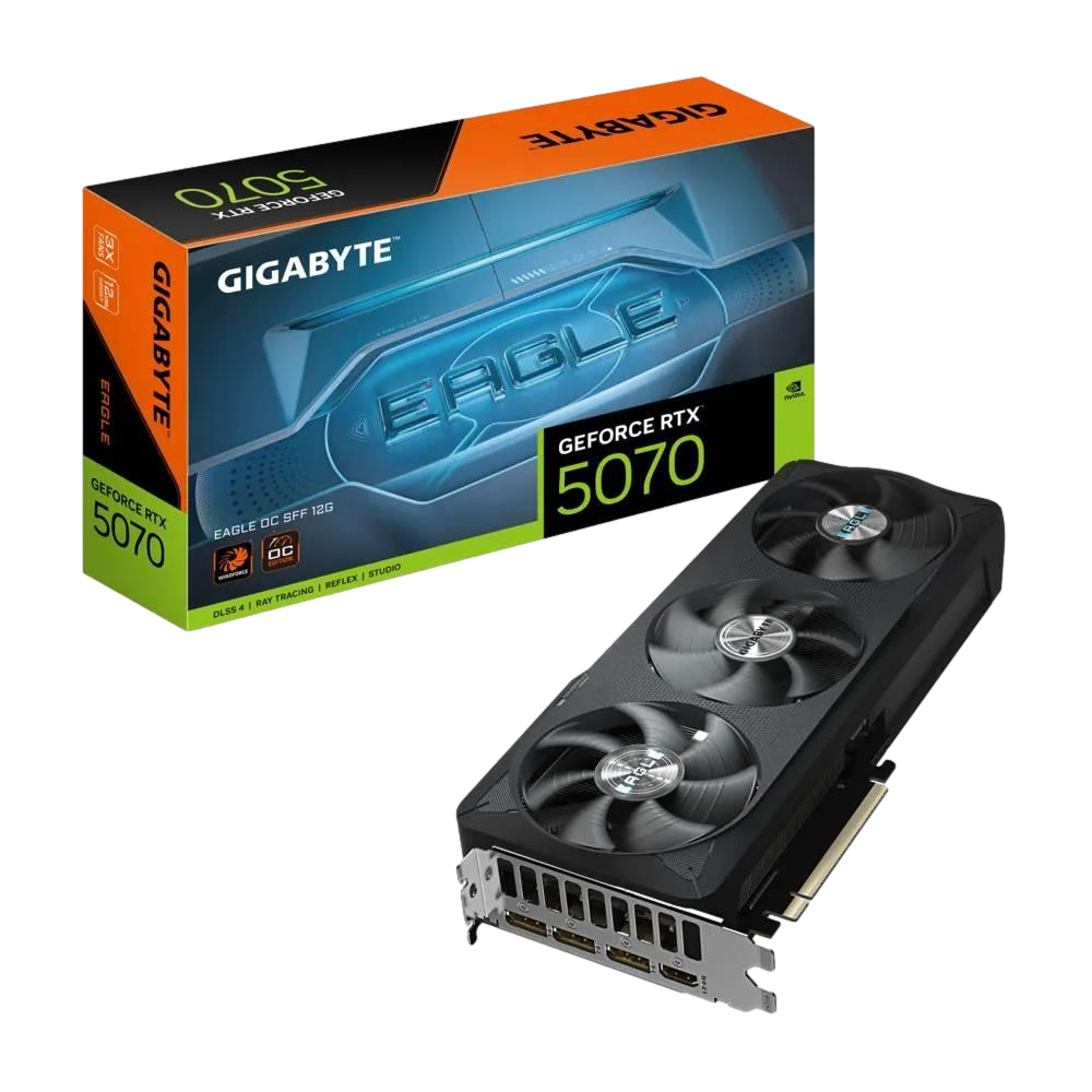 GIGABYTE GeForce RTX 5070 EAGLE OC SFF 12G GDDR7 DLSS 4 192 Bit Ekran Kartı