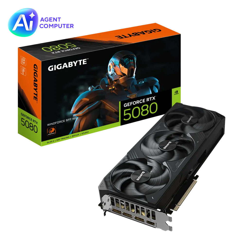 GIGABYTE GeForce RTX 5080 WINDFORCE SFF 16G GDDR7 DLSS 4 256 Bit Ekran Kartı