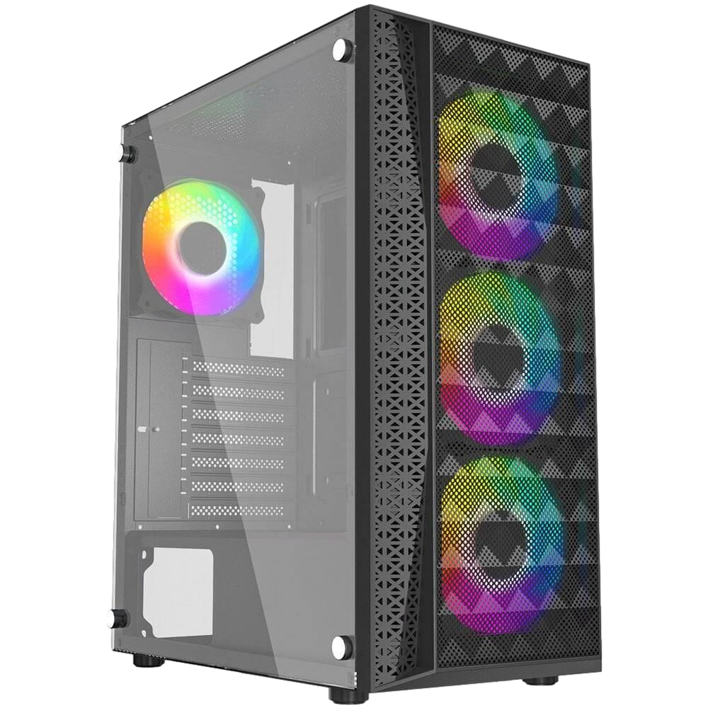 GameBooster GB-G2616B 550w 80+ USB 3.0 Mesh Siyah ATX Mid Tower Kasa görsel 1