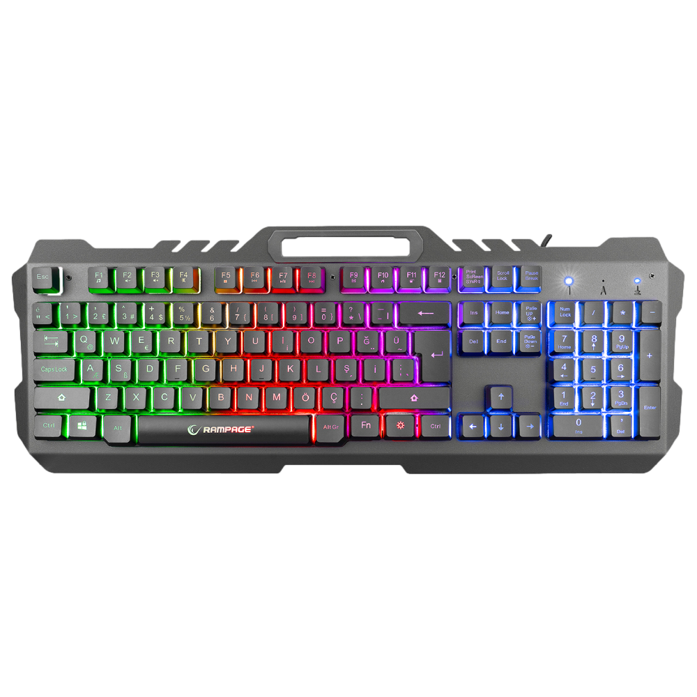 Rampage KB-R57 X-JAMMER Rainbow USB Türkçe Gaming Klavye