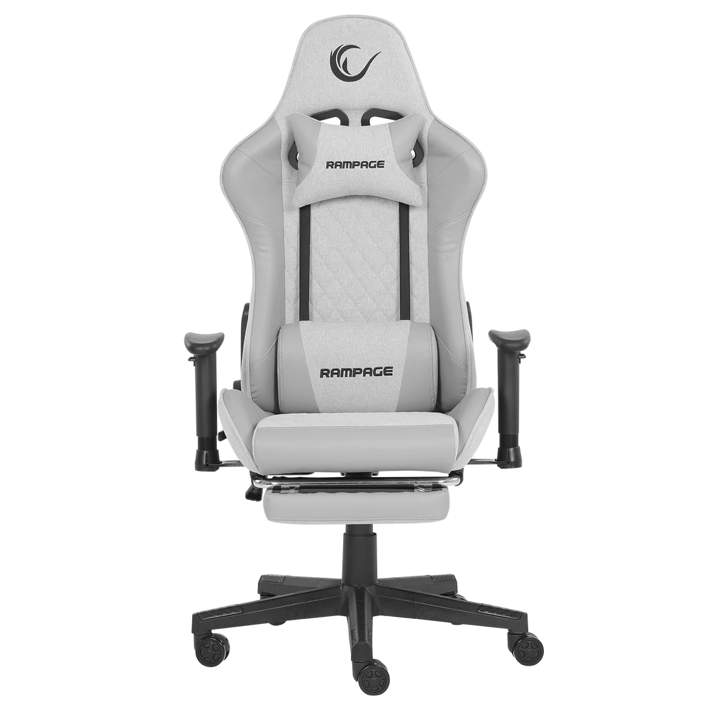 Rampage KL-R27 Elemental Ayak Dayamalı Gri/Karbon Oyuncu Koltuğu