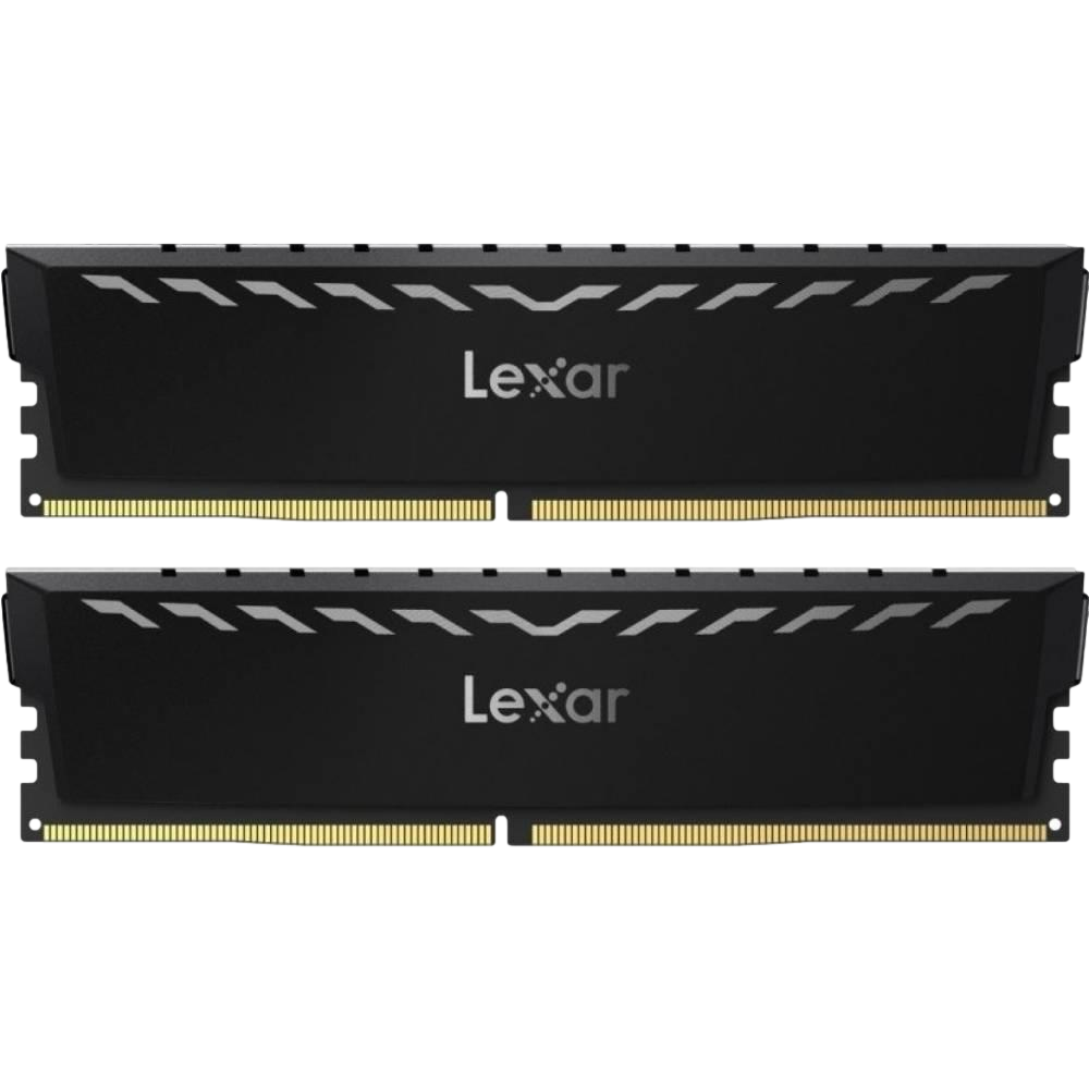 Lexar 16GB (2x8GB) Thor 3200MHz CL18 XMP/EXPO DDR4 Siyah Dual Kit Ram görsel 1