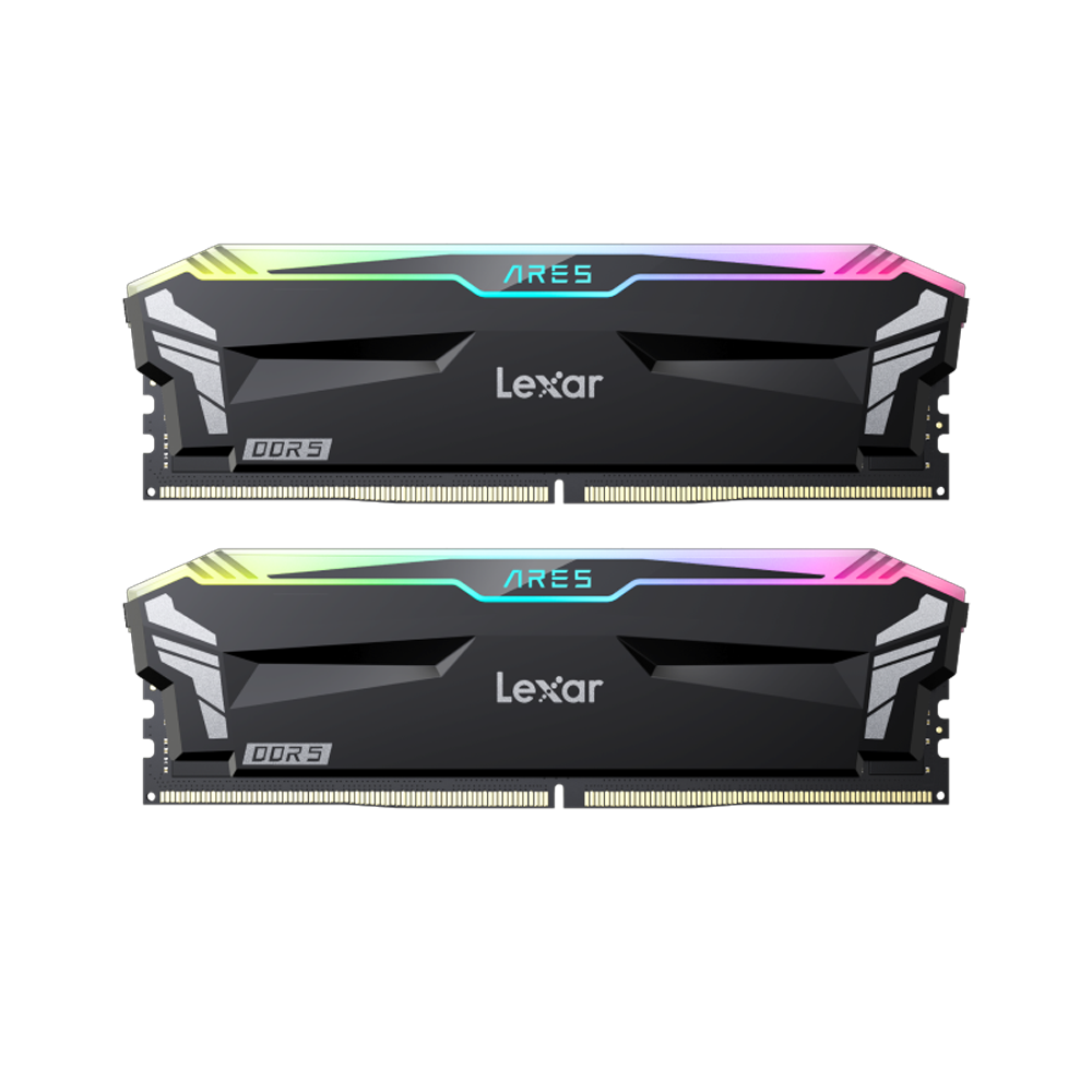 Lexar 32GB (2x16GB) ARES RGB 6400MHz CL32 XMP/EXPO DDR5 Siyah Dual Kit Ram