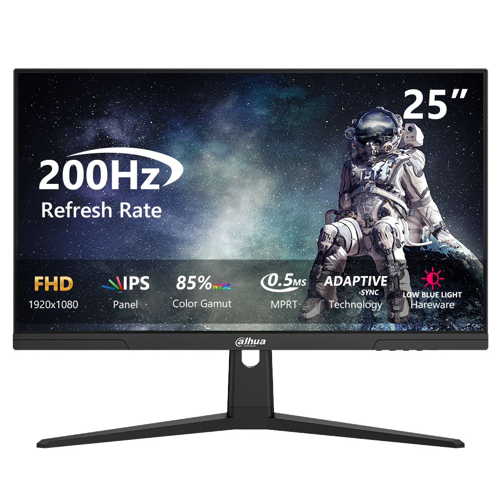 DAHUA LM25-E231BN 24.5" 200Hz 0.5ms HDMI DP Adaptive Sync HDR10 FHD IPS Gaming Monitör