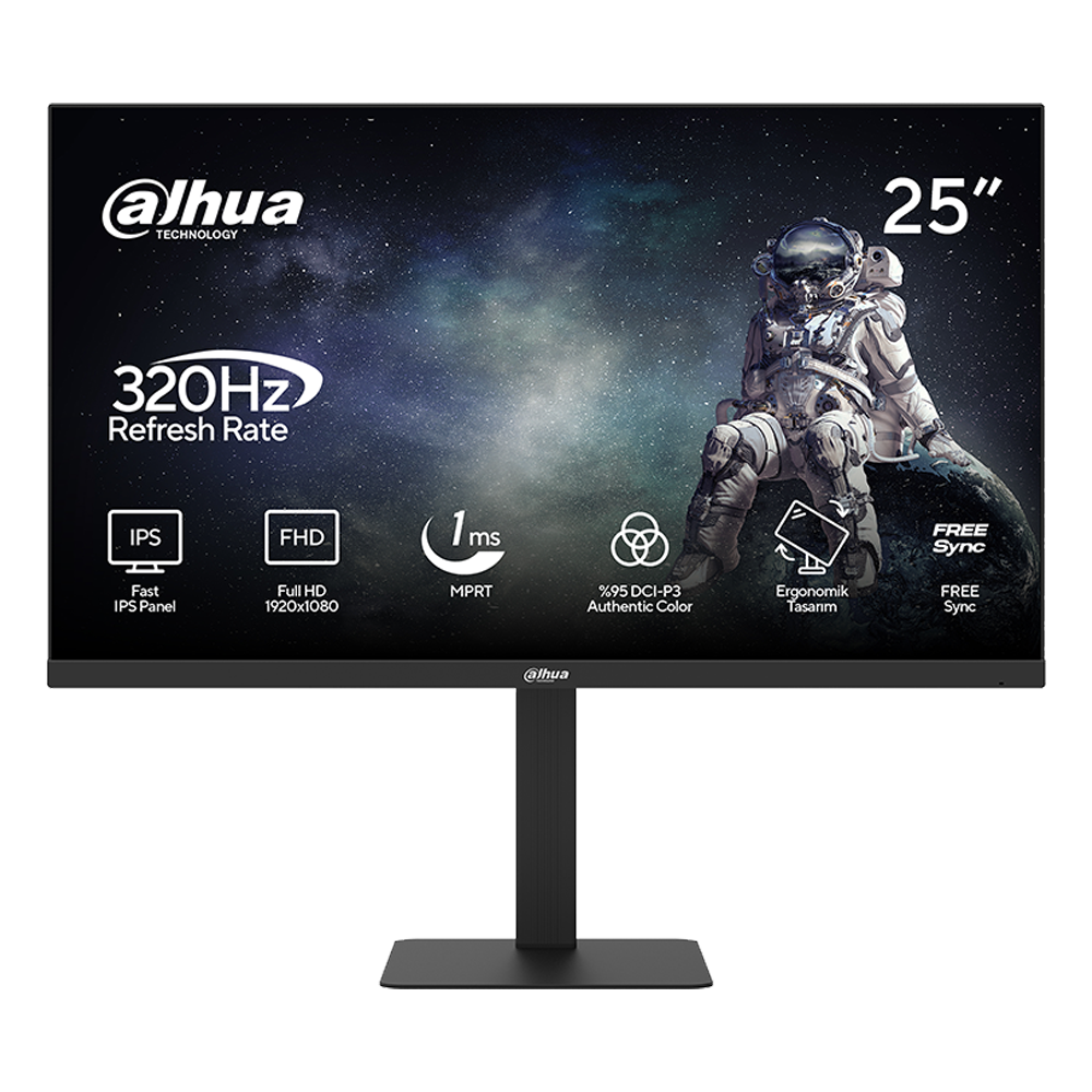 DAHUA LM25-E241A 24.5" 320Hz (OC) 0.5ms HDMI DP Adaptive Sync HDR10 FHD IPS Gaming Monitör