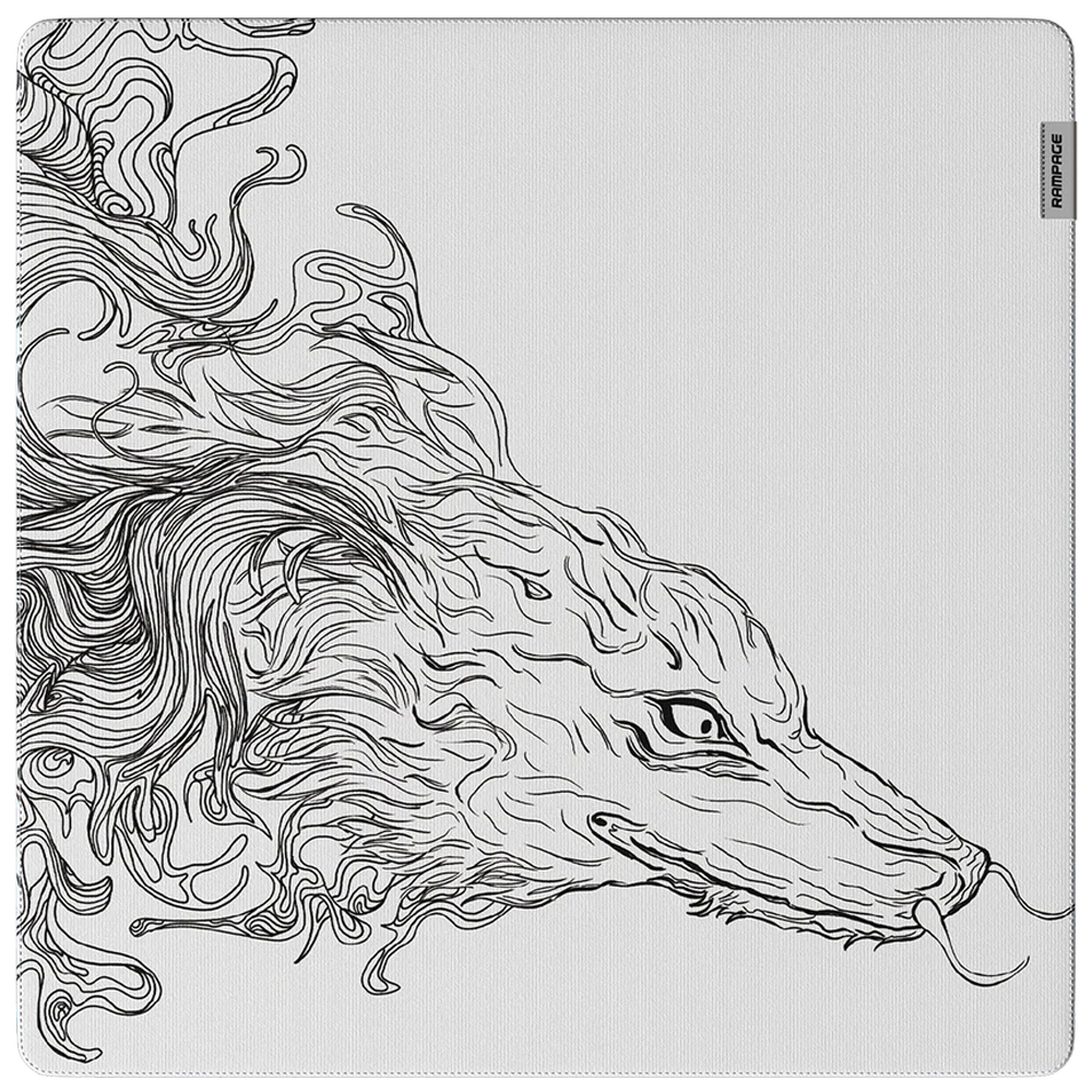 Rampage LYNX Ghost Taiwan Natural Rubber XL Gaming Mouse Pad