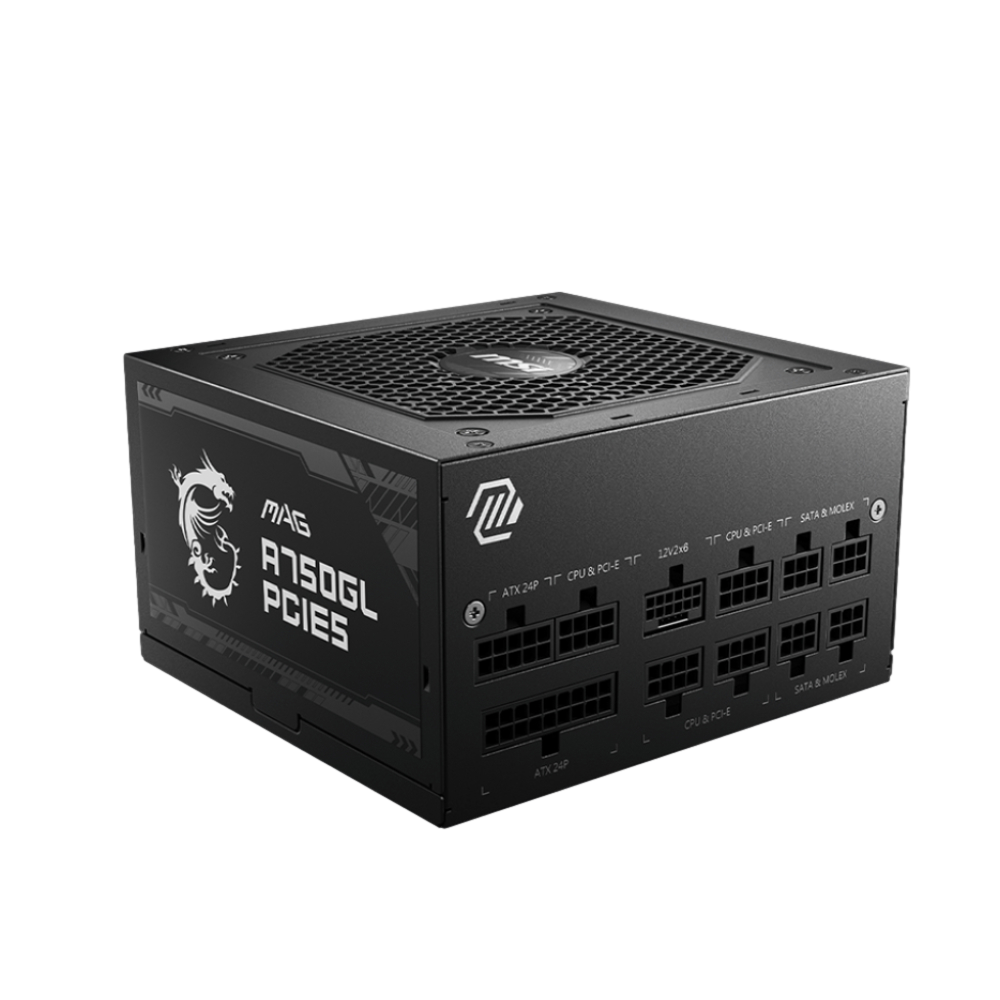 MSI MAG A750GL 750W 80+ Gold GEN 5.1 ATX 3.1 Full Modüler 120mm Fanlı PSU
