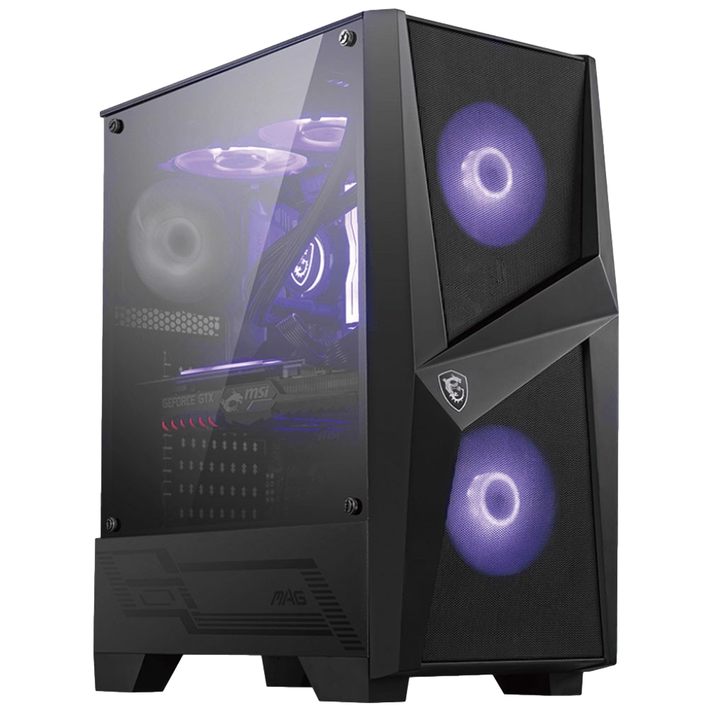 MSI MAG FORGE 100M Tempered Glass RGB USB 3.2 Mid Tower Kasa