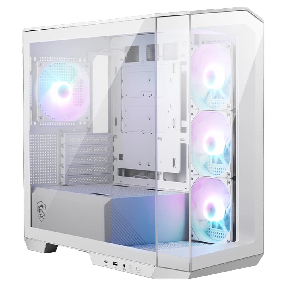 MSI MAG PANO M100R PZ WHITE USB 3.2 Tempered Glass Beyaz Micro ATX Tower Kasa
