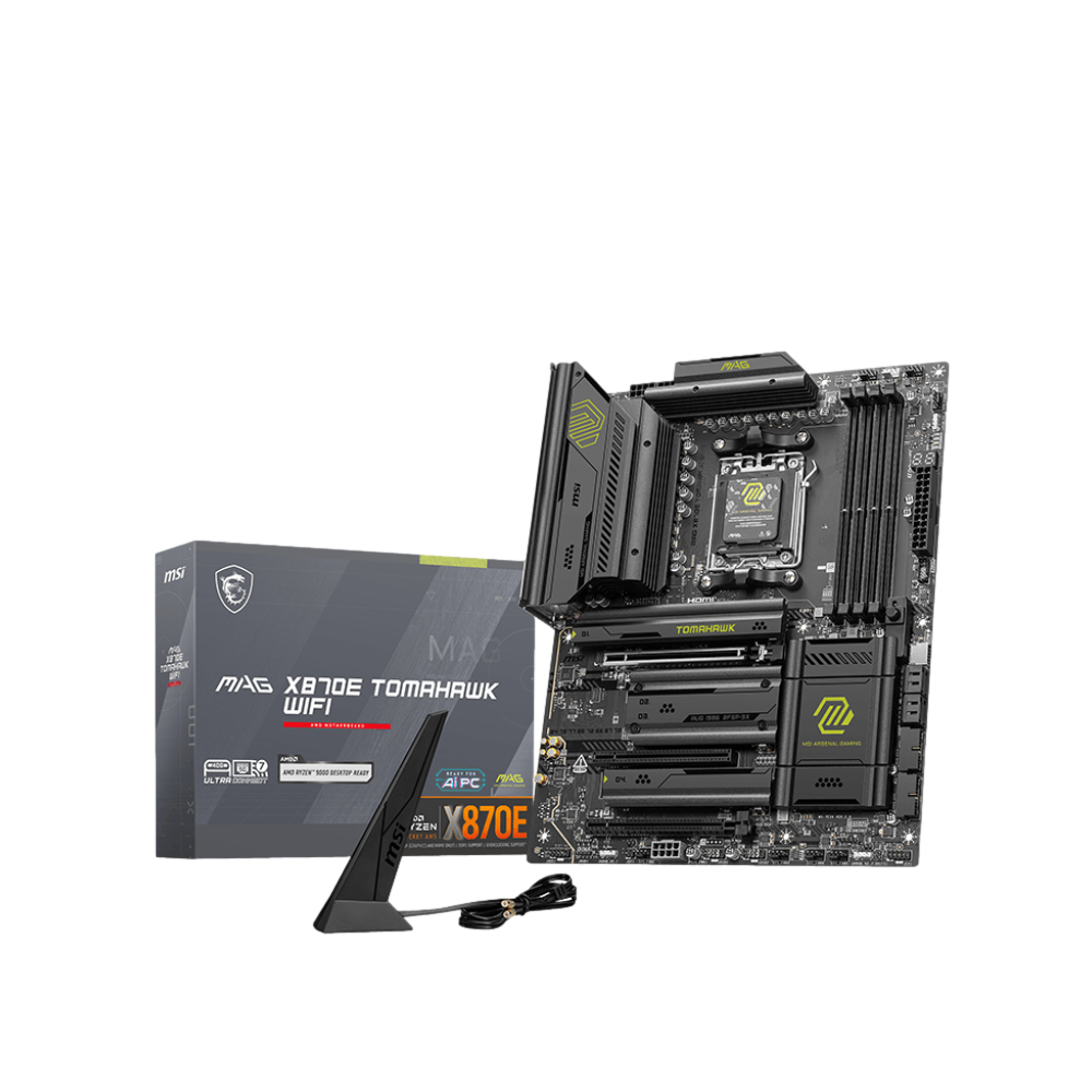 MSI MAG X870E TOMAHAWK WIFI 8400MHz(OC) DDR5 Soket AM5 M.2 HDMI USB-C ATX Anakart