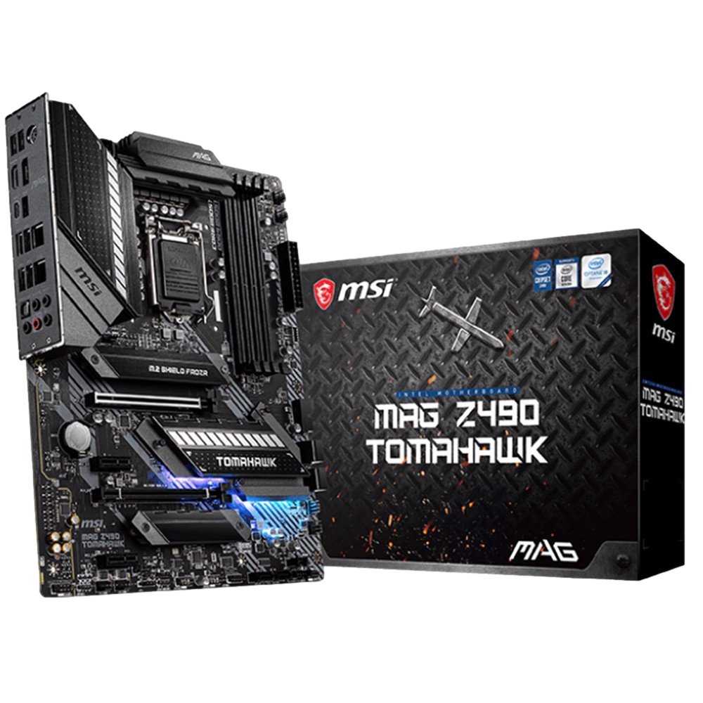 MSI MAG Z490 TOMAHAWK 4800MHz(OC) DDR4 Soket 1200 M.2 HDMI DP ATX Anakart görsel 1
