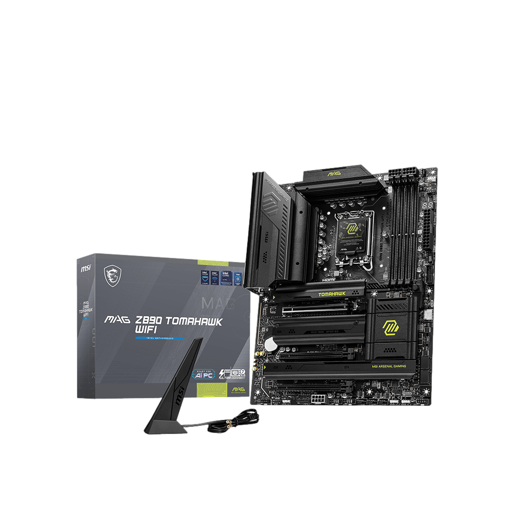 MSI MAG Z890 TOMAHAWK WIFI 9200MHz OC DDR5 Soket 1851 M.2 HDMI Thunderbolt 4 ATX Anakart