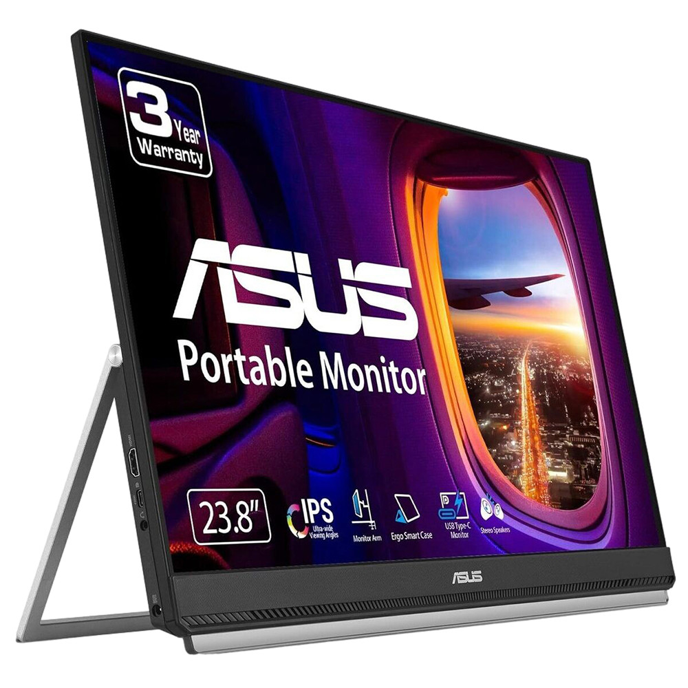 ASUS 24" MB249C 75Hz 5ms(GtG) HDMI Type-C Hoparlör 2W FreeSync FHD IPS Taşınabilir Monitör