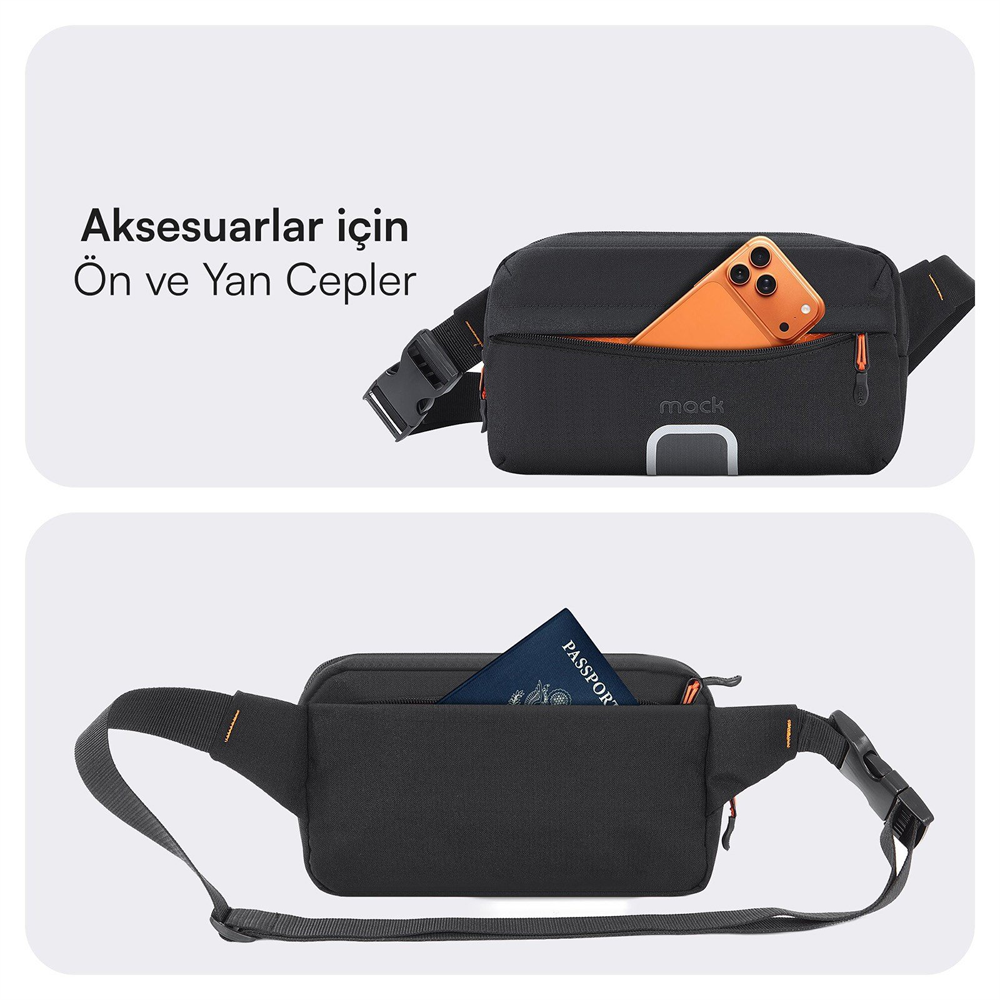 MACK Explor Crossbody Siyah Seyahat Çantası