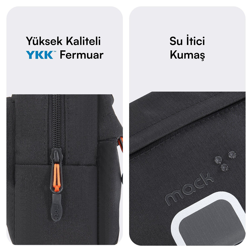 MACK Explor Crossbody Siyah Seyahat Çantası