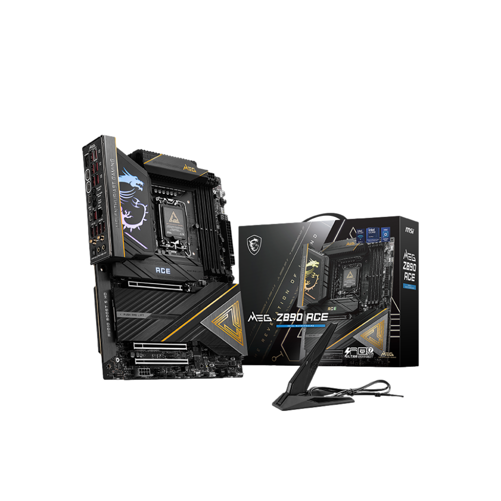 MSI MEG Z890 ACE 9200MHz OC DDR5 Soket 1851 WIFI7 M.2 HDMI Thunderbolt 4 ATX Anakart