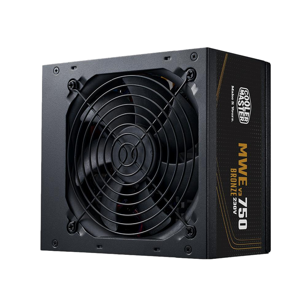 Cooler Master MWE V3 750W 80+ Bronze ATX 3.1 120mm Fanlı PSU görsel 1