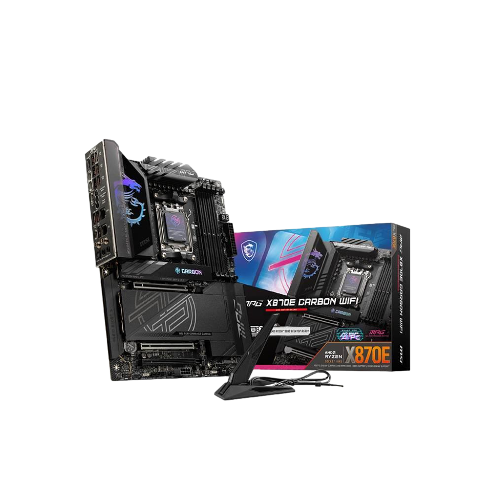 MSI MPG X870E CARBON WIFI 8400MHz(OC) DDR5 Soket AM5 M.2 HDMI DP ATX Anakart
