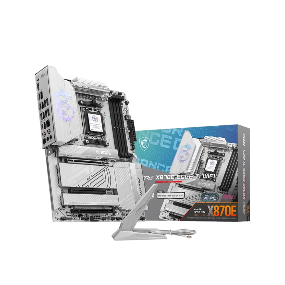 MSI MPG X870E EDGE TI WIFI 8400MHz(OC) DDR5 Soket AM5 M.2 HDMI USB4 ATX Anakart