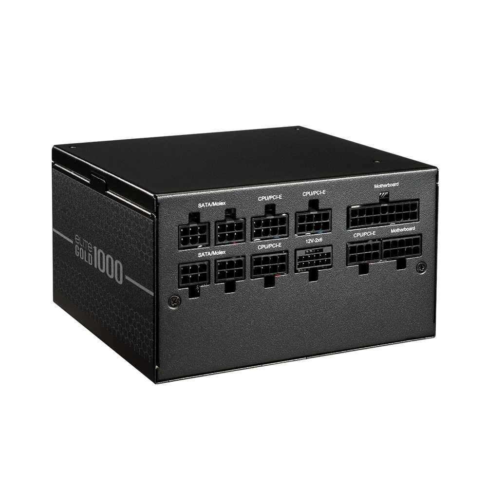 Cooler Master Elite 1000W 80+ Gold Full Modüler ATX 3.0 Gen 5.0 120mm Fanlı PSU