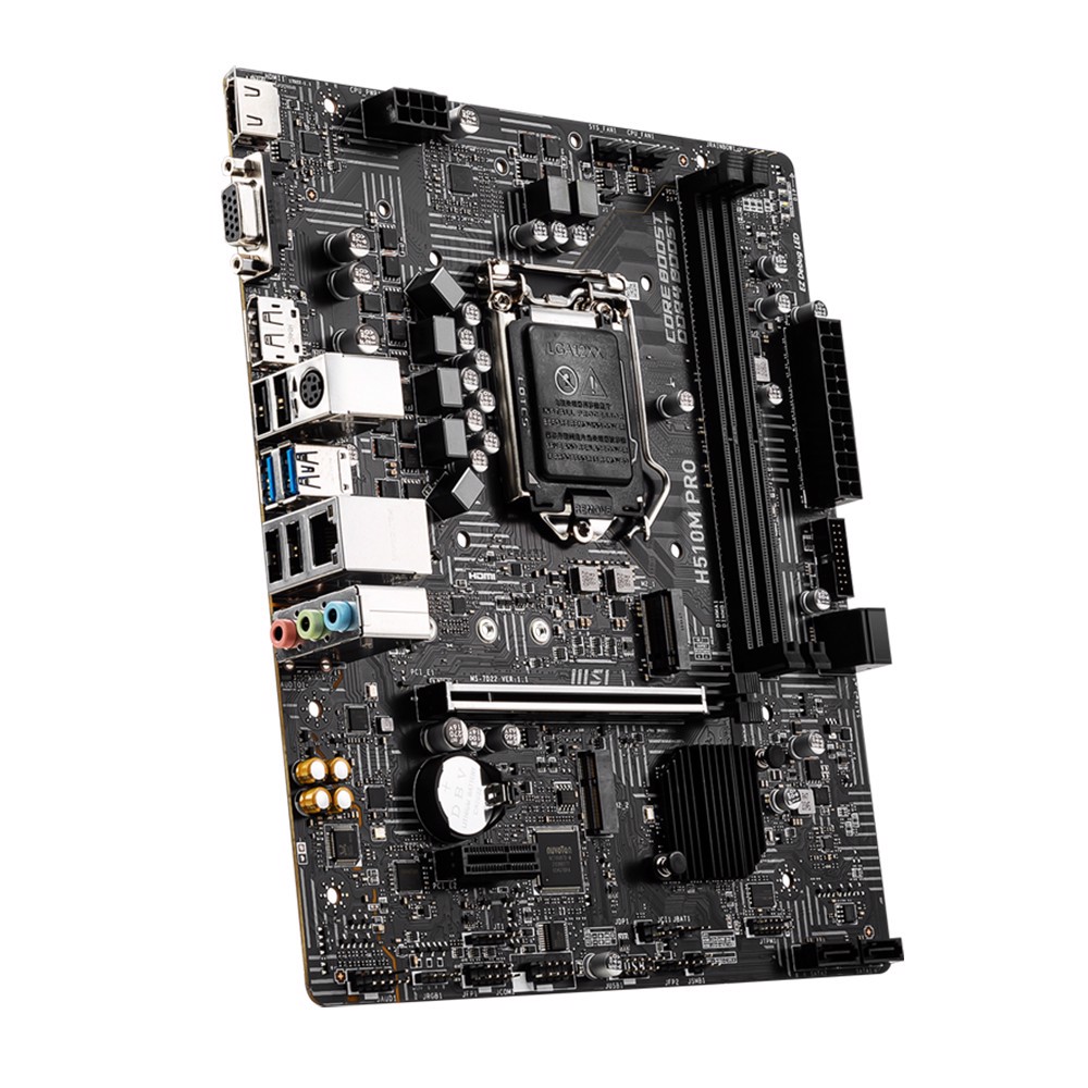 MSI H510M PRO 3200MHz(OC) DDR4 Soket 1200 M.2 HDMI mATX Anakart