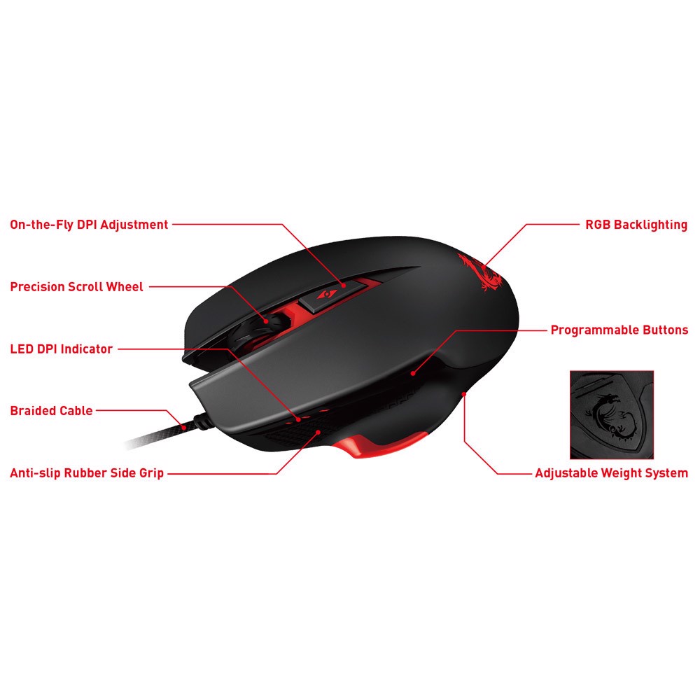 MSI Interceptor DS300 Gaming Mouse