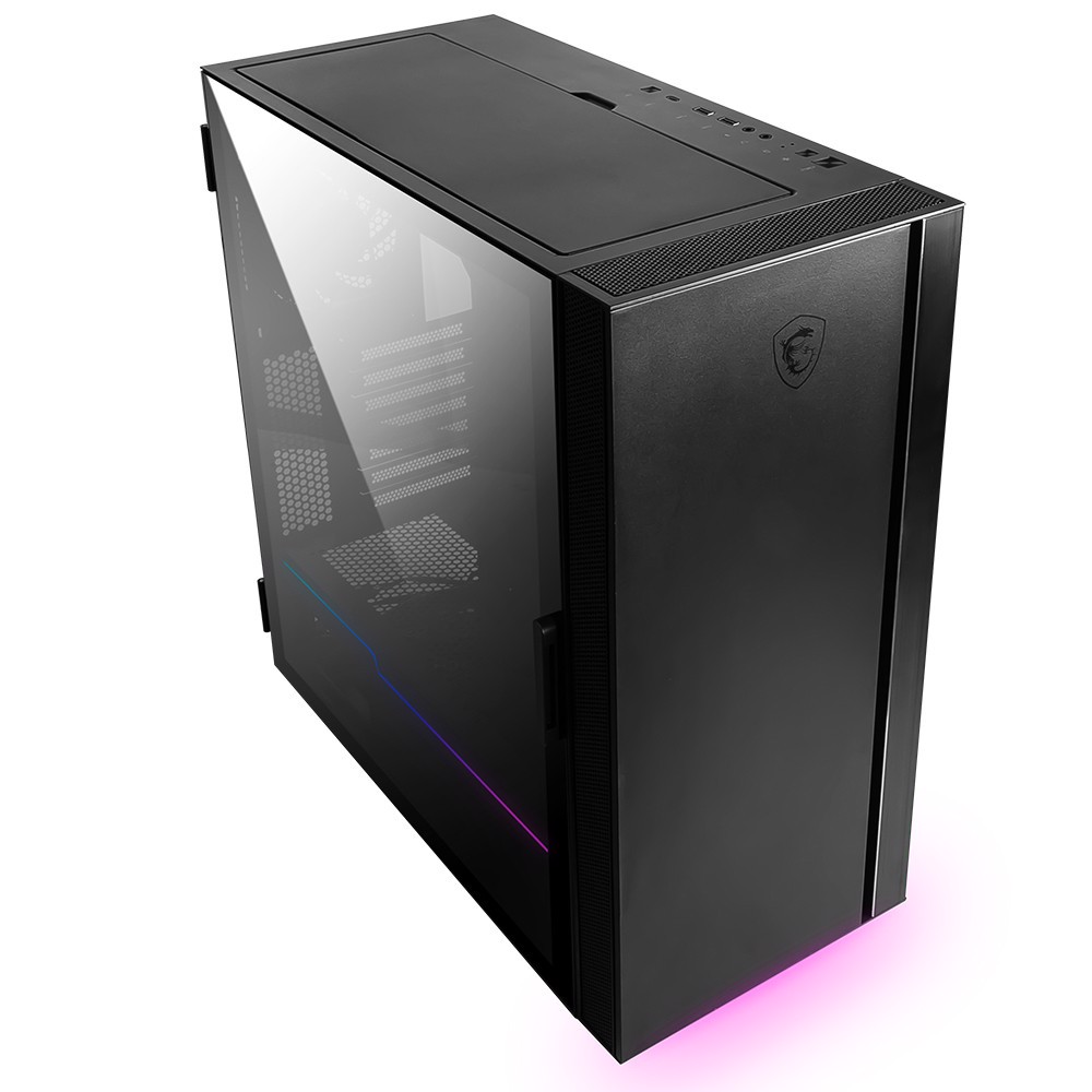 MSI MPG QUIETUDE 100S A-RGB USB-C 2xUSB 3.2 Tempered Glass Siyah ATX Mid Tower Kasa görsel 1