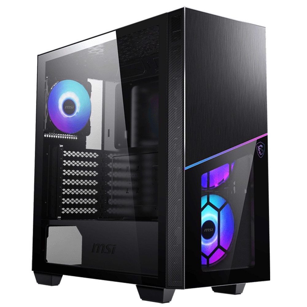 MSI MPG SEKIRA 100R ARGB Tempered Glass USB 3.2 Mid Tower Kasa görsel 1