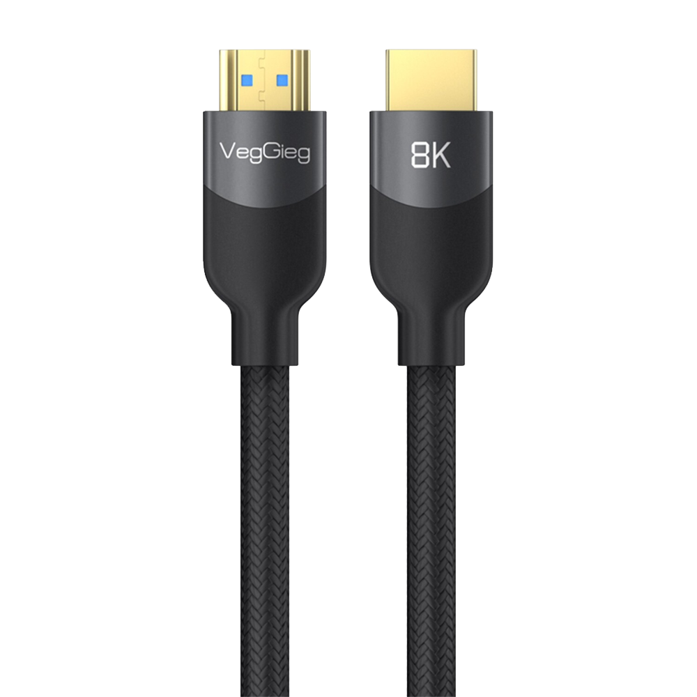 VegGieg Premium 4K 60Hz HDCP ARC HDR Örgülü HDMI 2.1 Kablo 20 Metre