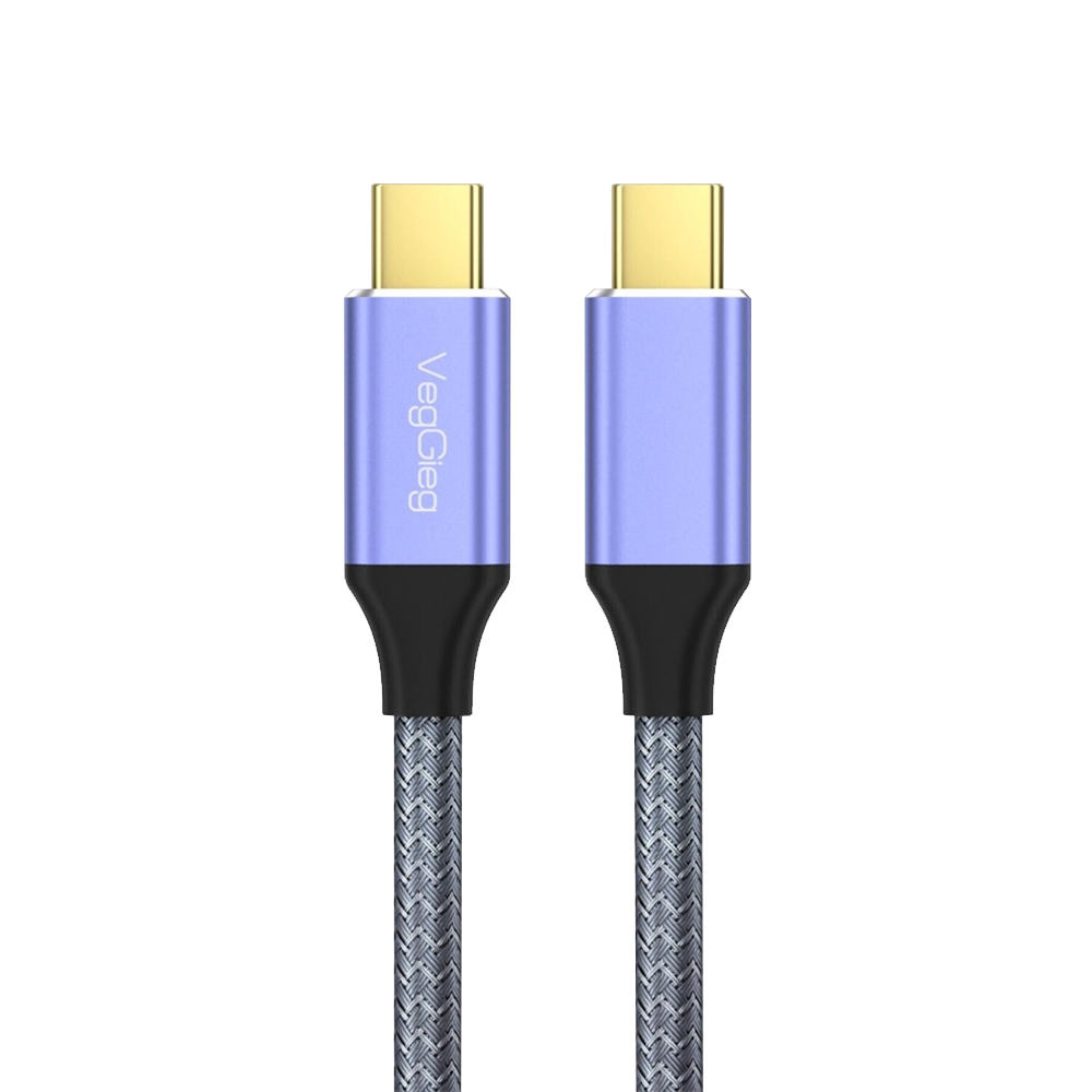 VegGieg USB 3.1 Type-C PD 100W 5A 10Gbps 4K 60Hz Destekli Kablo 2 Metre