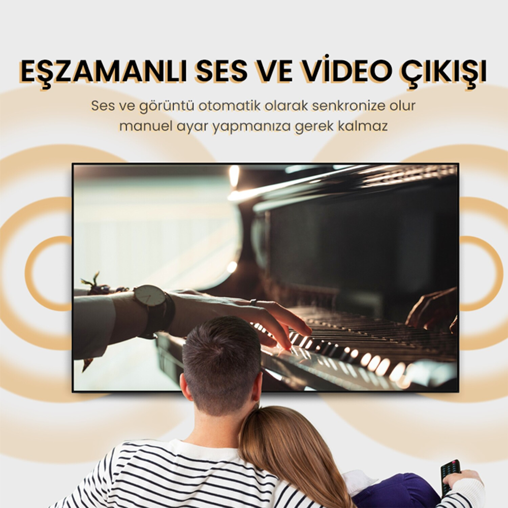 VegGieg 4K 60Hz 18Gbps HDR ARC HDCP HDMI 2.0 Kablo 2 Metre