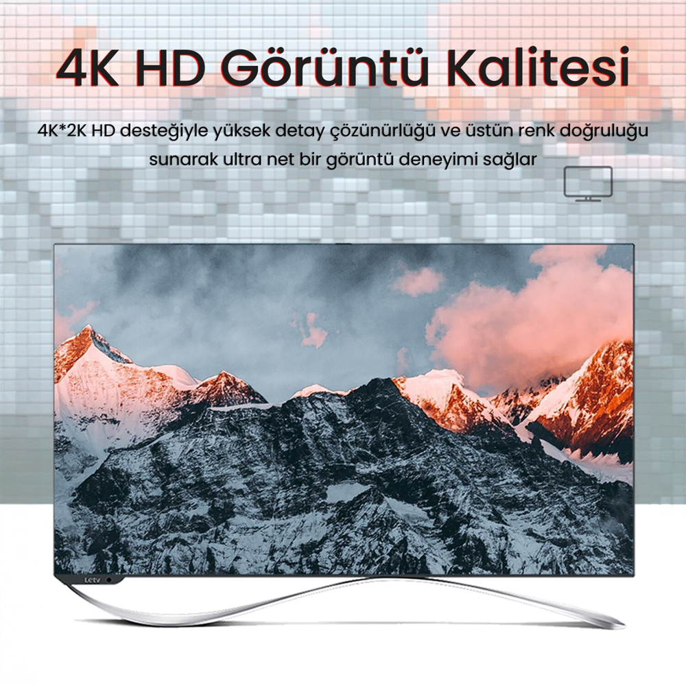 VegGieg 4K 30Hz DisplayPort to HDMI Çevirici Dönüştürücü Adaptör