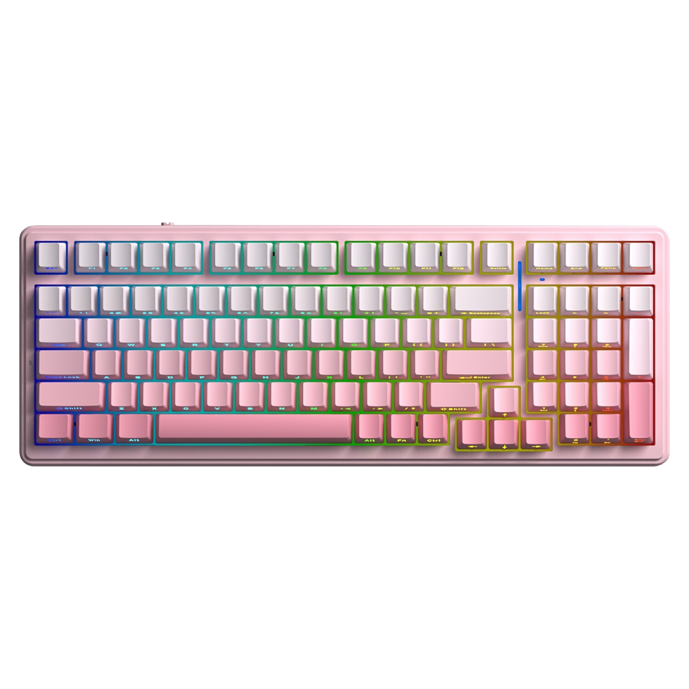 Aula F99 RGB Hot Swap Mekanik Dream Sakura Switch Pembe Kablosuz Gaming Klavye
