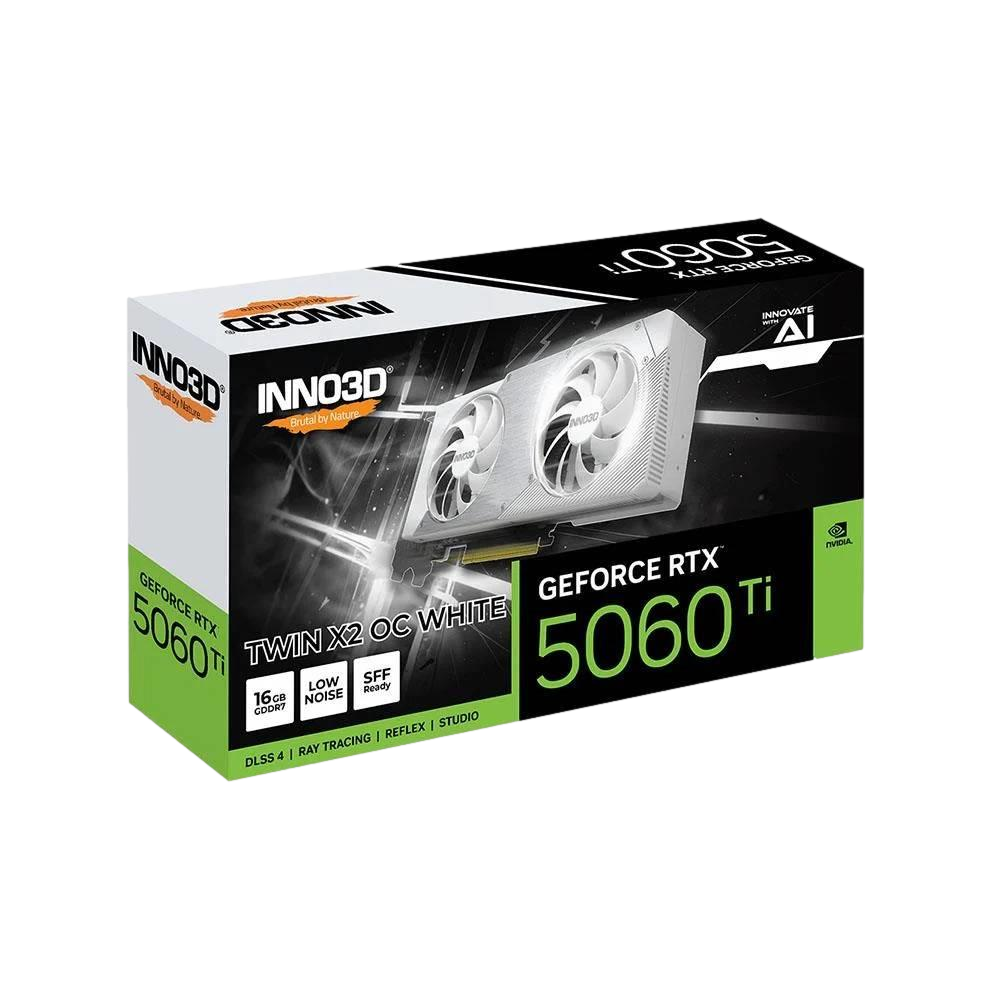 INNO3D GeForce RTX 5060 Ti 16GB TWIN X2 OC WHITE 16GB GADDR7