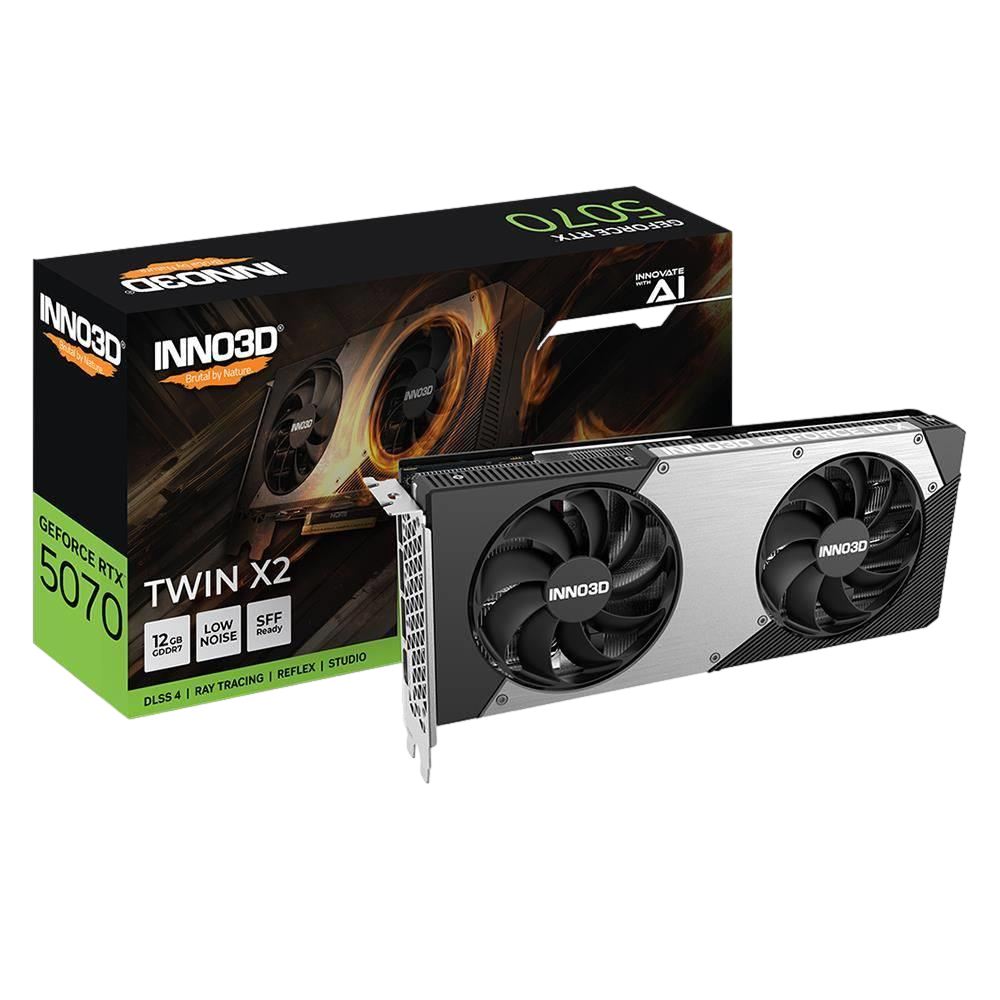 INNO3D GeForce RTX 5070 TWIN X2 12GB GDDR7 192Bit DLSS 4 Ekran Kartı