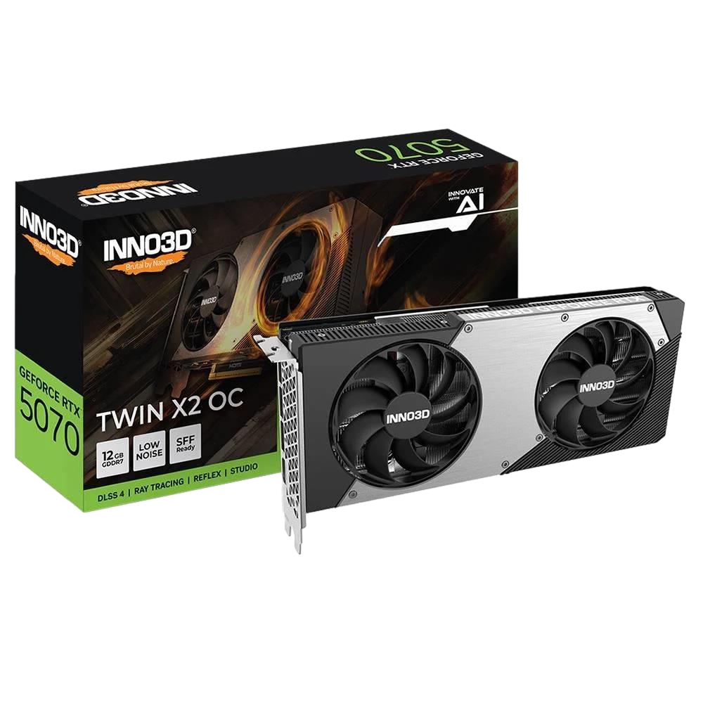 INNO3D GeForce RTX 5070 TWIN X2 OC 12GB GDDR7 192Bit DLSS 4 Ekran Kartı