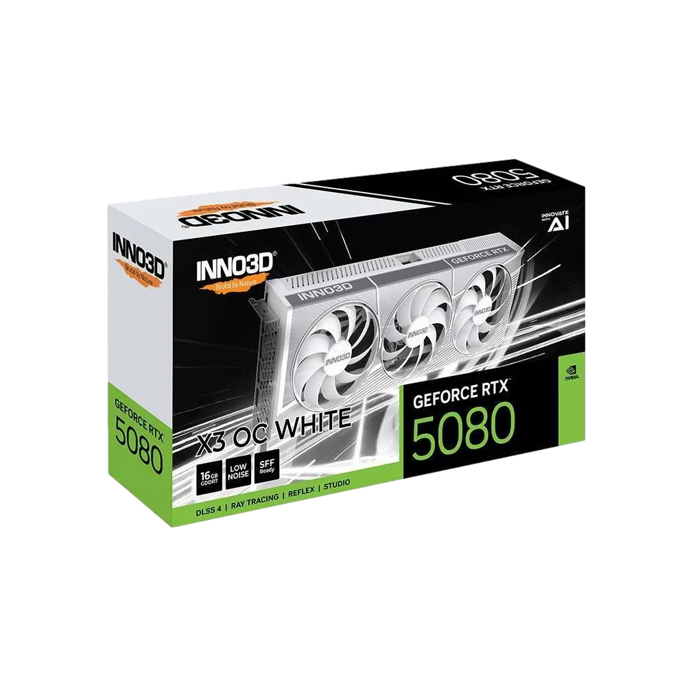 INNO3D GeForce RTX 5080 X3 OC WHITE 16GB GDDR7 256bit DLSS 4 Ekran Kartı görsel 1