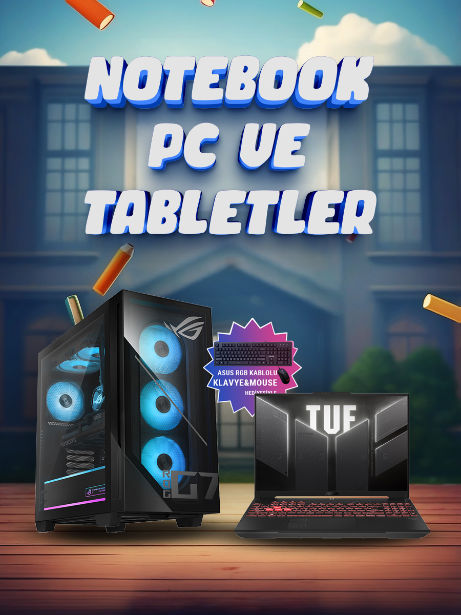 Notebook, PC ve Tabletler