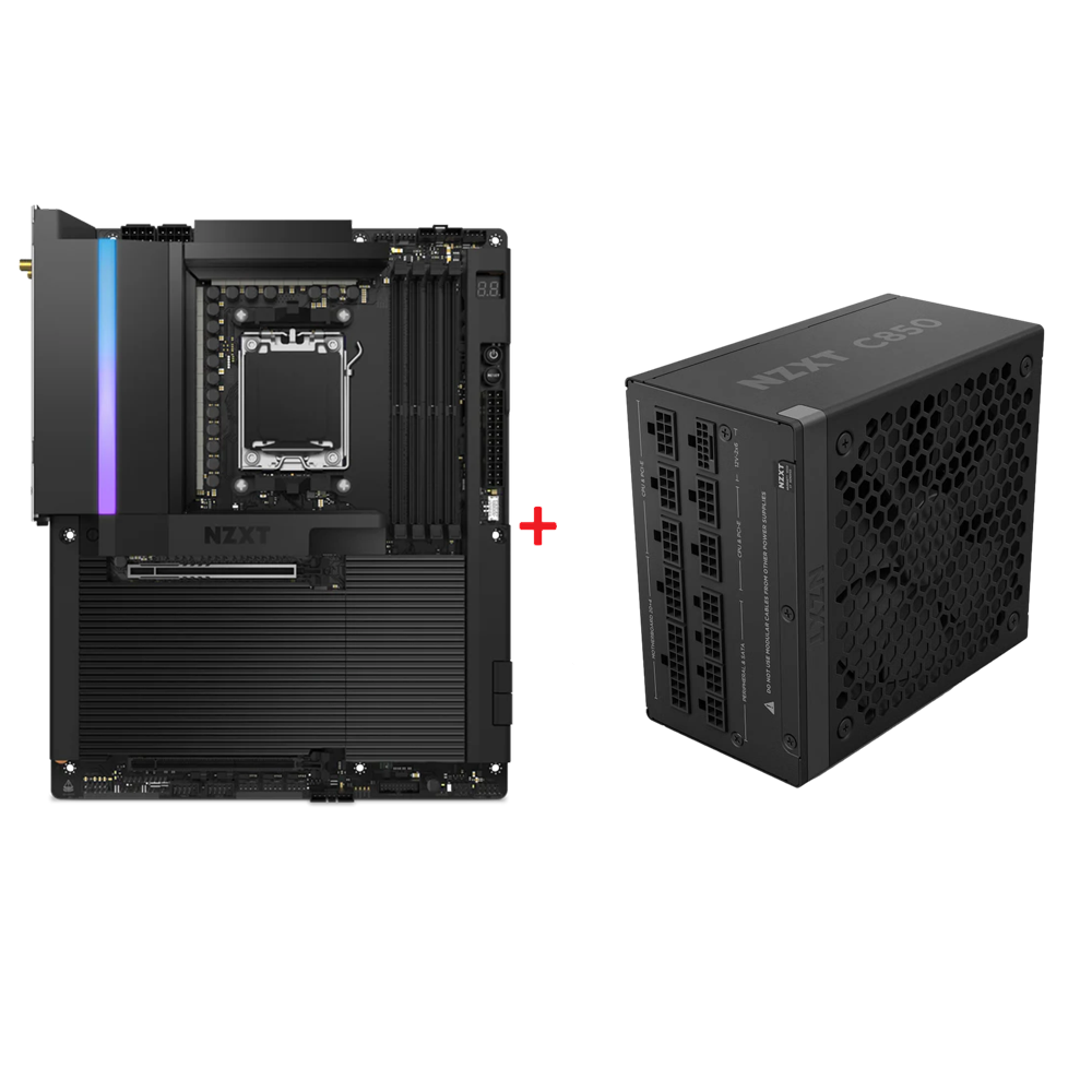 NZXT X870 Anakart + NZXT 850W 80+ GOLD Güç Kaynağı Bundle Paket